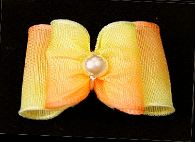 Satin-Haarspange »Rainbow« - Orange
