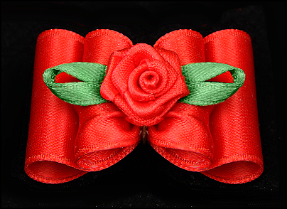 Satin-Haarspange »Rose« Exclusiv