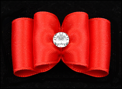 Satin-Haarspange »Hot Red«