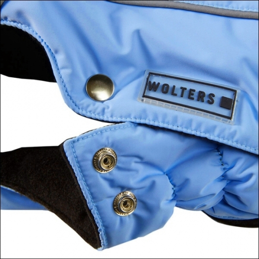 Yorkie-Mantel »Davos« - Winterblau