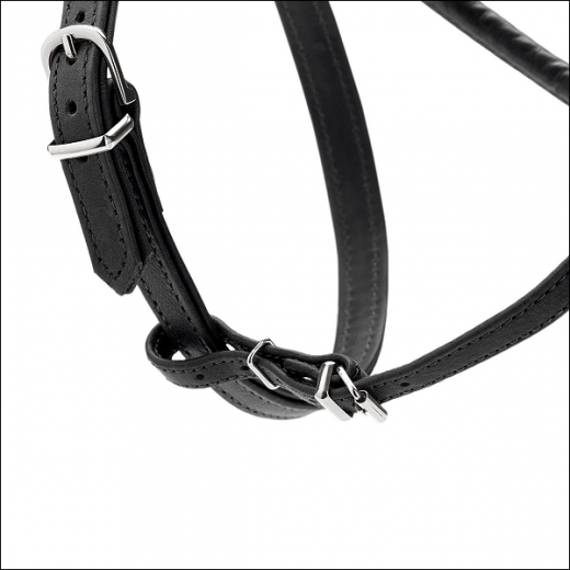 Kleinhunde-Ledergeschirr »Luxus Petit Black«