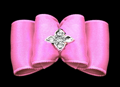 Satin-Haarspange »Montmartre« - Rosé