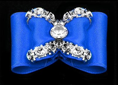 Satin-Haarspange »Palazzo« - Blau
