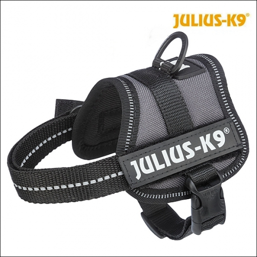 Julius-K9® Qualitäts-Geschirr / Black & Gray