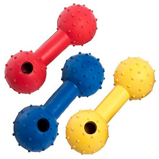 Vollgummi-Hantel mit Noppen