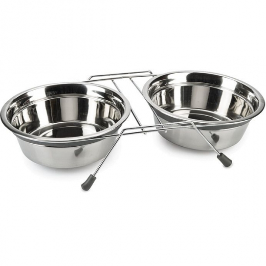 Edelstahl-Doppelnäpfchen
