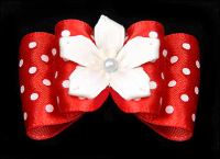 Satin-Haarspange »White Flower«