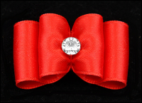 Satin-Haarspange »Hot Red«