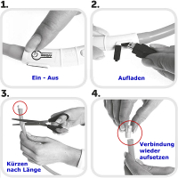 LED-Leucht-Halsband »Flashlight« - USB