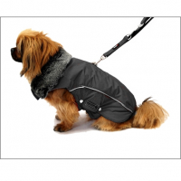 Yorkie-Mantel »Davos« - Schwarz