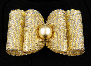 Stoffschleife »Gold«