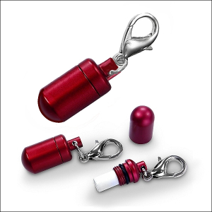 Adress-Anhänger aus Aluminium