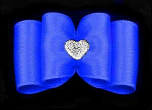 Satin-Haarspange »Magic« Heart - Blau