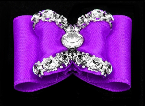 Satin-Haarspange »Palazzo« - Flieder