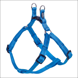 Yorkie-Geschirr & Leine »Soft-Grip« - Blue