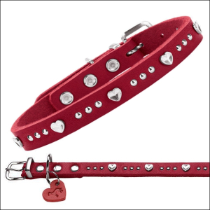 Echtleder-Halsband »Orlando« - Red